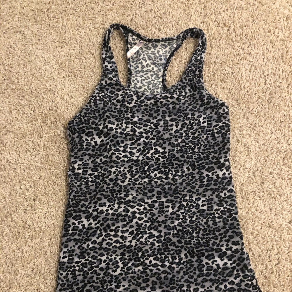 Leopard print racer back tank